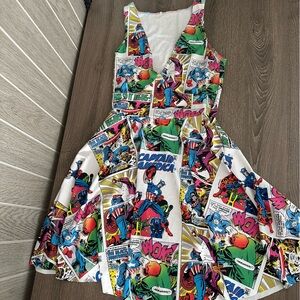 Black Milk Marvel Captain America Marilyn Dress XS Disney Blackmilk